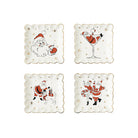Holiday Cheer Scalloped Square Plate - Fairley Fancy