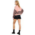 Houndstooth Quarter Zip Sweater-Fairley Fancy