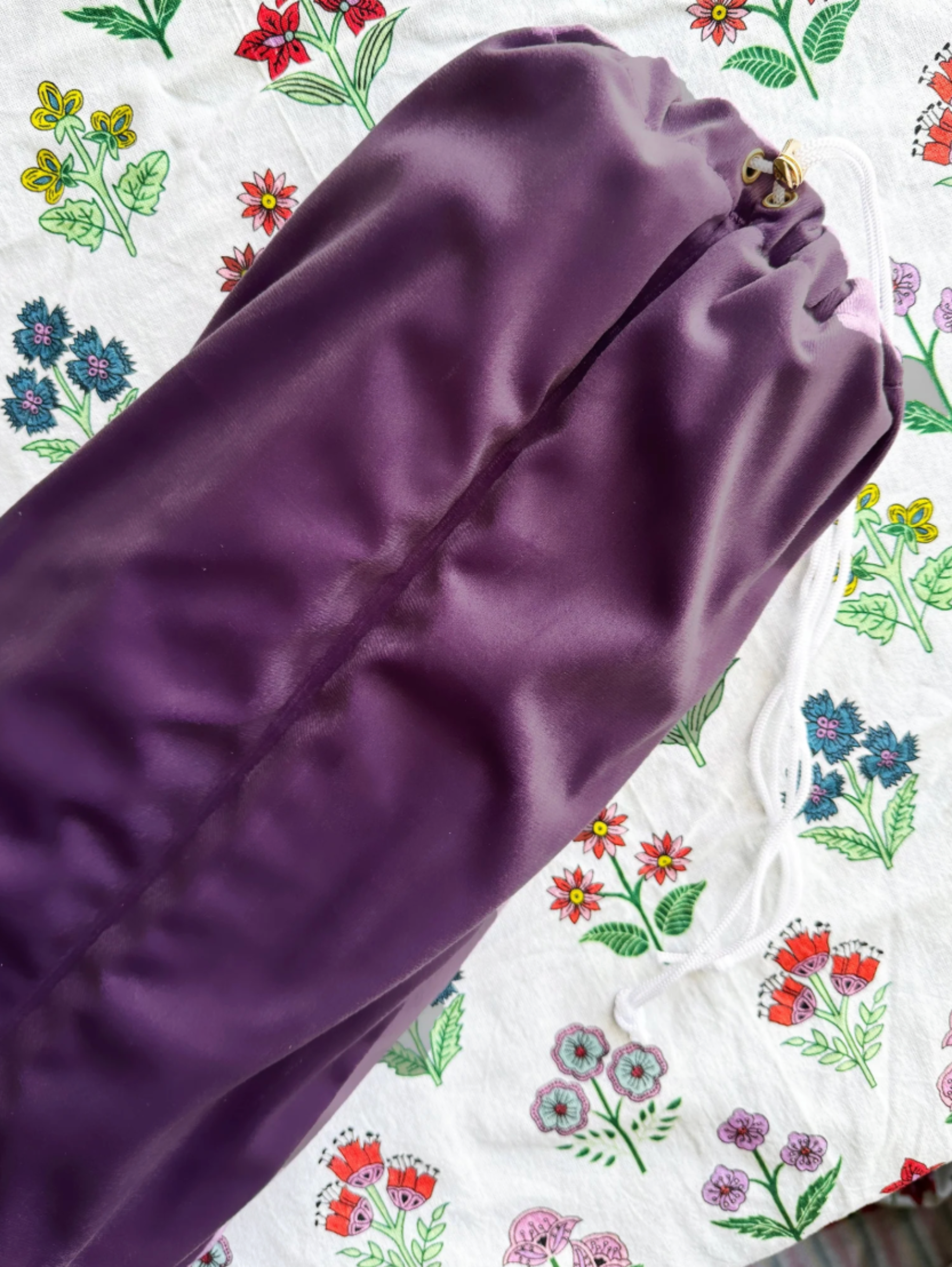 Peace Love Mahjong Racks Bags-Plum-Fairley Fancy