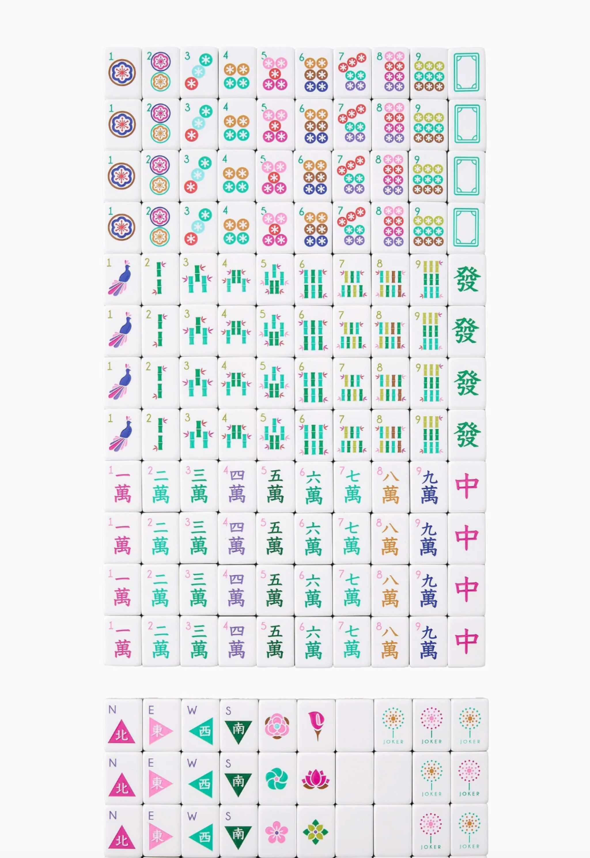 La Fete Mahjong Tiles-Fairley Fancy