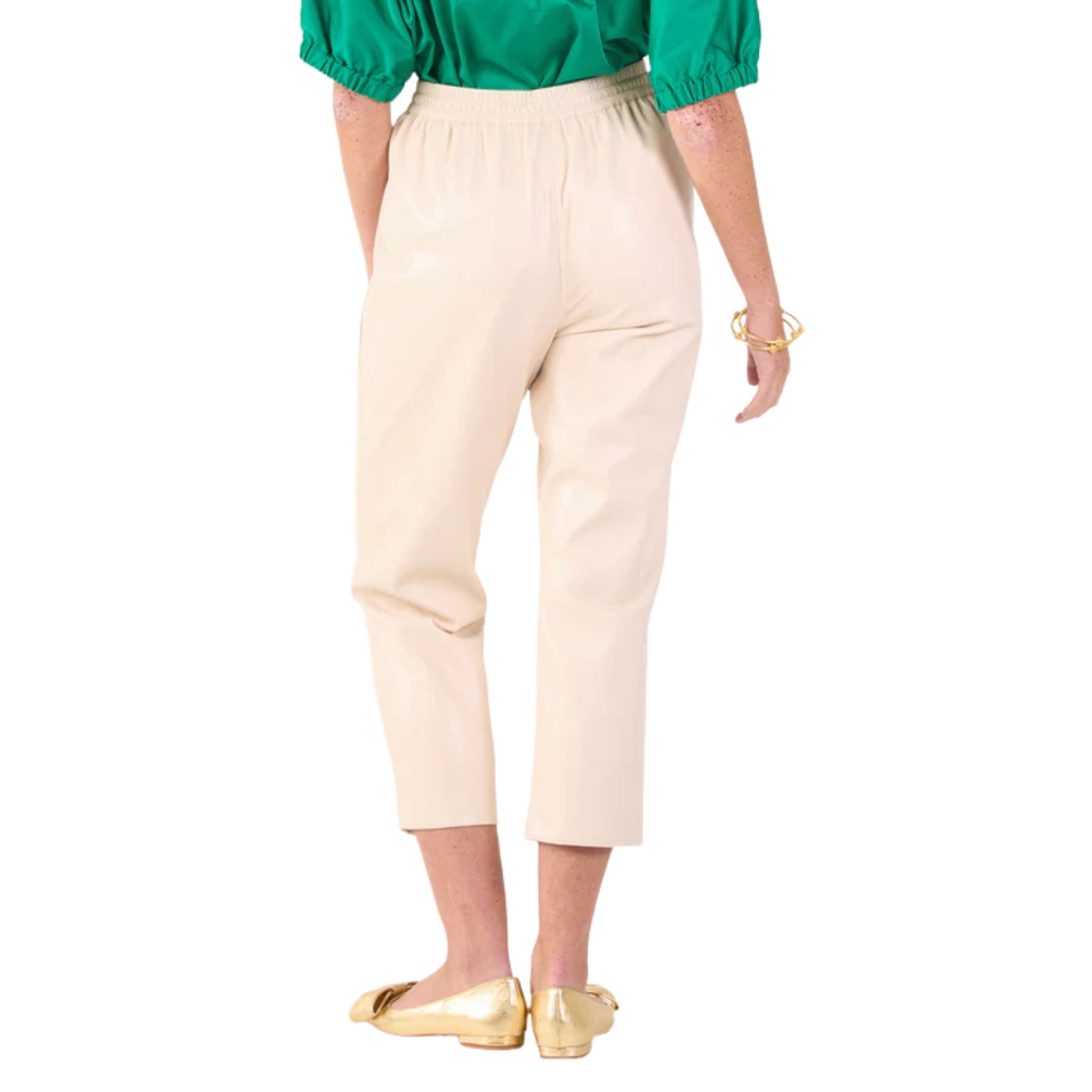 Joy Jogger in Sandshell Vegan Leather-Fairley Fancy