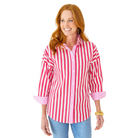 Katherine Top in Red and Pink-Fairley Fancy
