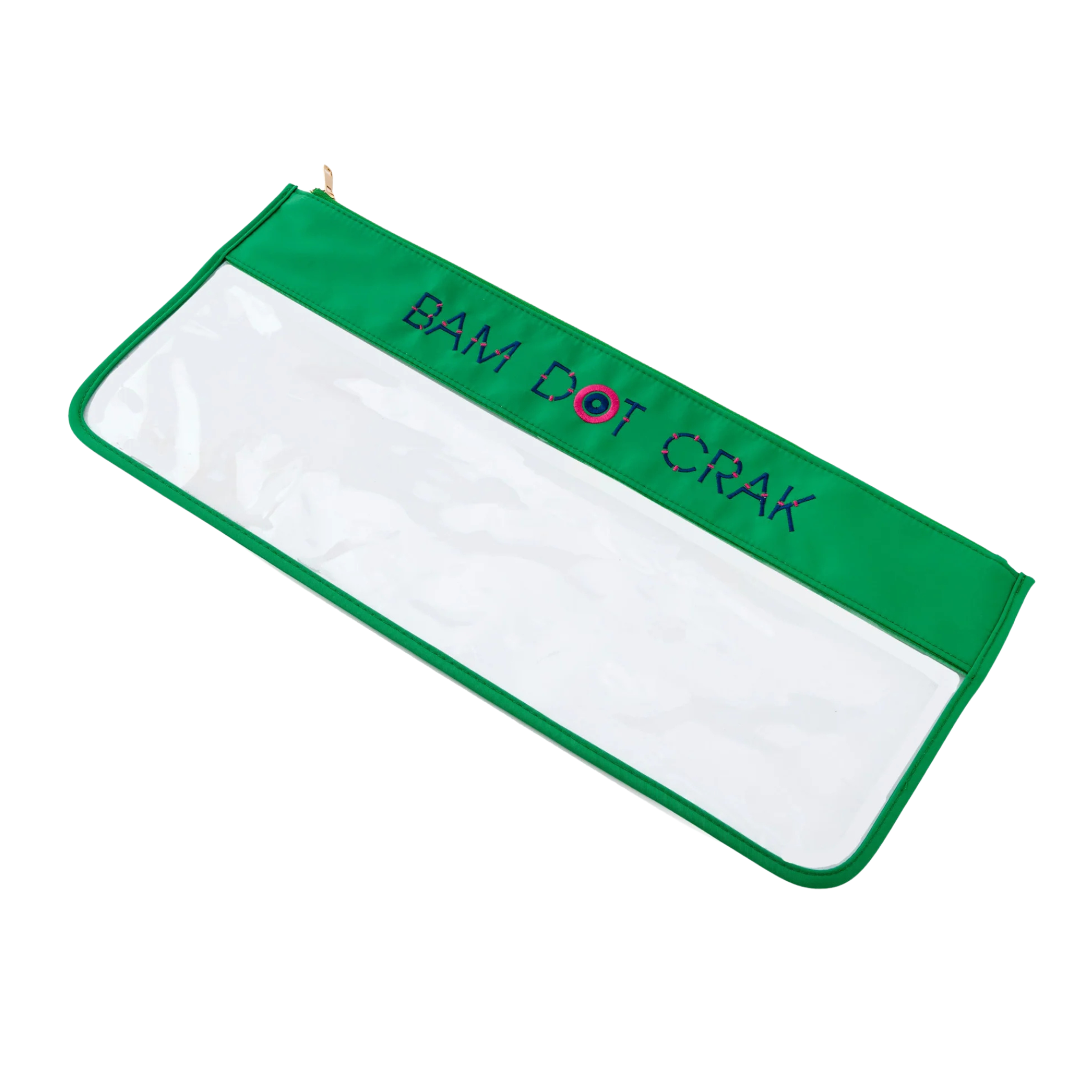 Kelly Green Bam Dot Crak Mahjong Bag-Fairley Fancy