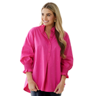 Kimberly Sparkle Top in Pink-Fairley Fancy