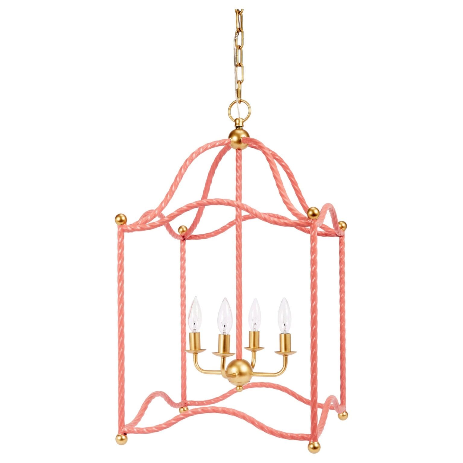 BLUSH AND GOLD MAGGIE LANTERN - Fairley Fancy