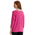 Leanne 3/4 Sleeve Sweater in Guava-Fairley Fancy