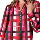 Leland Blouse in Holiday Plaid-Fairley Fancy