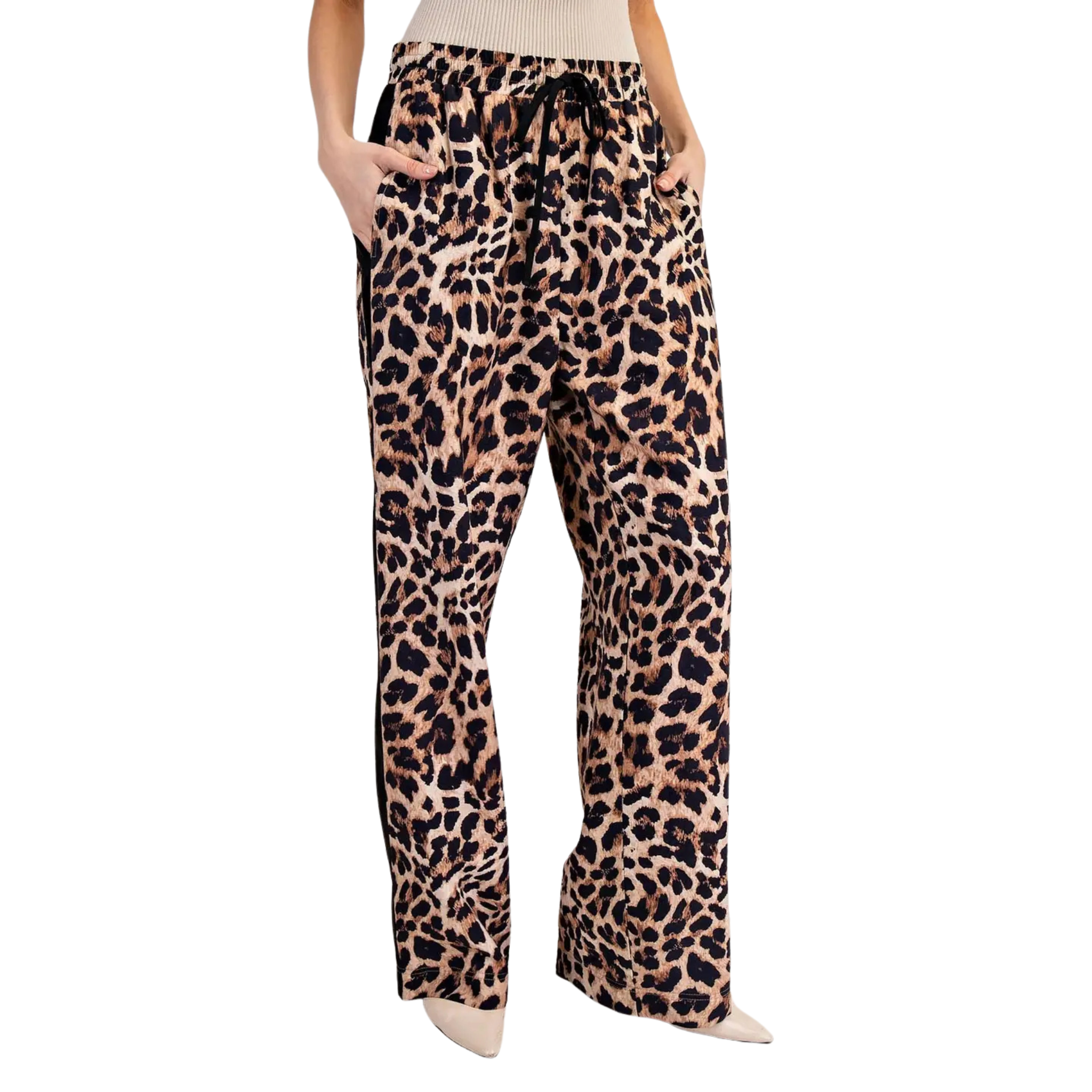 Leopard Print Pants-Fairley Fancy