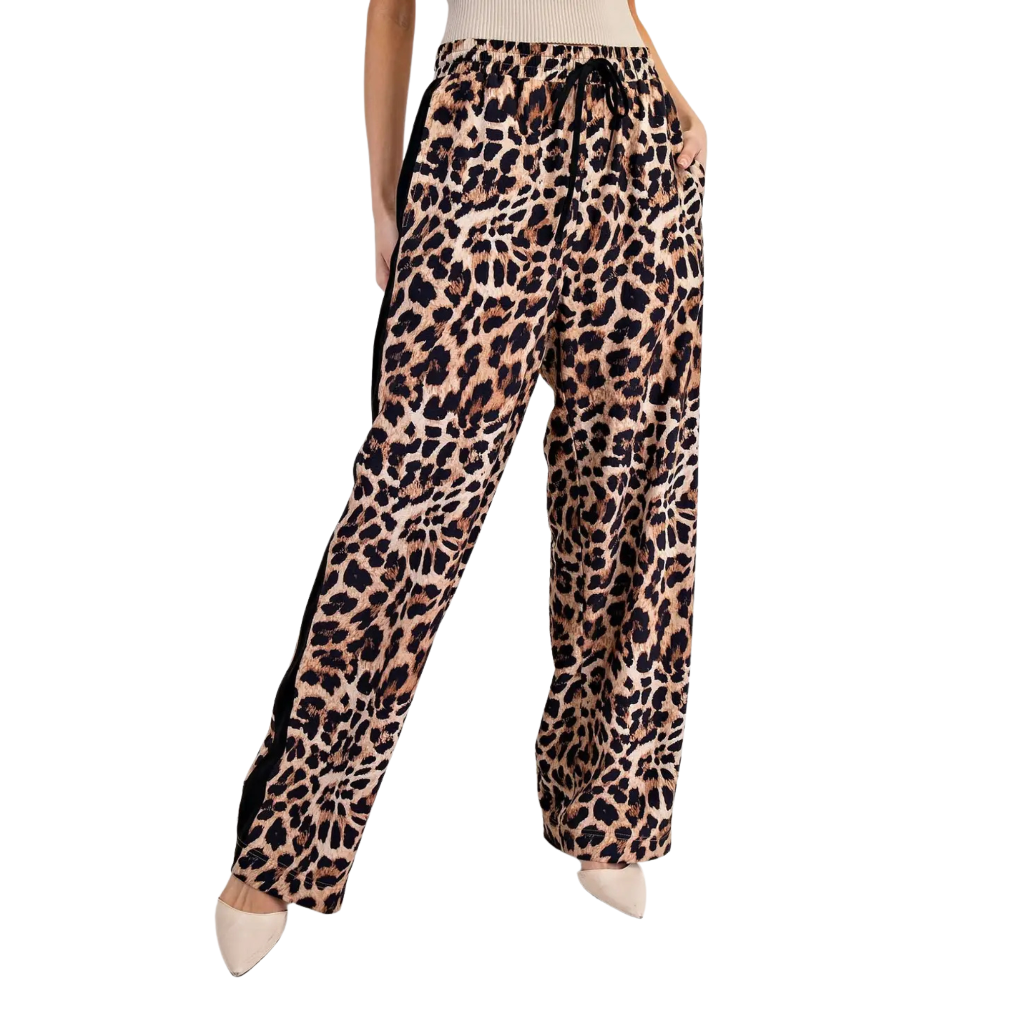 Leopard Print Pants-Fairley Fancy