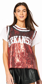 Licensed Arkansas Full Basketball Jersey Tee