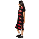 Licensed Arkansas Mascot Midi Tee Dress - Fairley Fancy