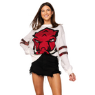 Licensed Arkansas Oversized Mascot Sweater-Fairley Fancy