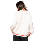 Licensed Beige & Red Santa Drinking Coca Cola Sweatshirt-Fairley Fancy