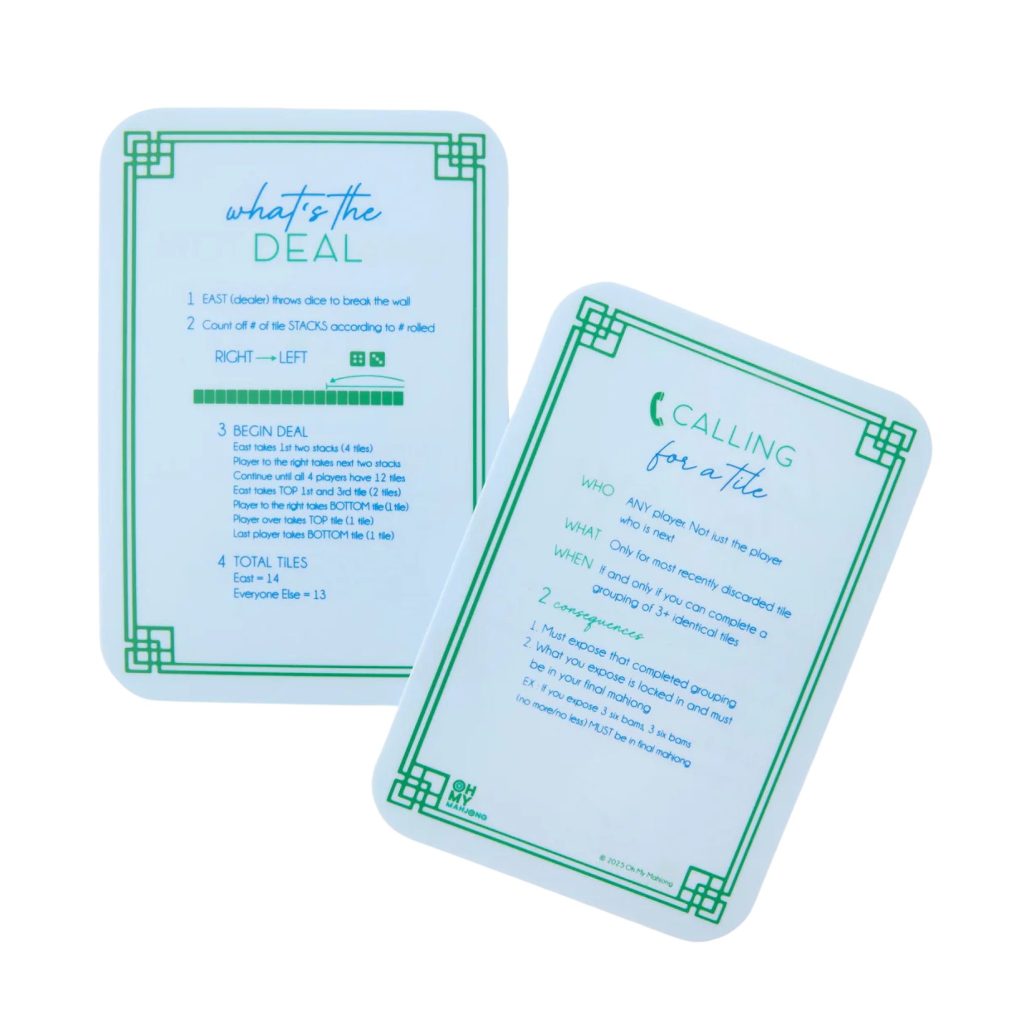 Light Blue Mahjong Shufflers-Fairley Fancy