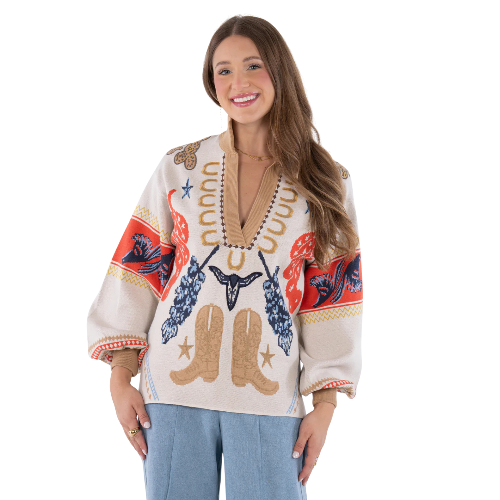 Lolli Sweater in Lone Star-Fairley Fancy