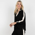 Long-sleeve Poppy in Midnight Vanilla