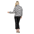 Long Sleeve Poppy in Truffle Stripe-Fairley Fancy