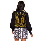 Lucie Sweater in Pouncing Panther-Fairley Fancy