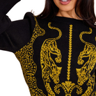 Lucie Sweater in Pouncing Panther-Fairley Fancy