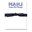 Mahj-Cheaper Than Therapy Mini Notepad-Fairley Fancy