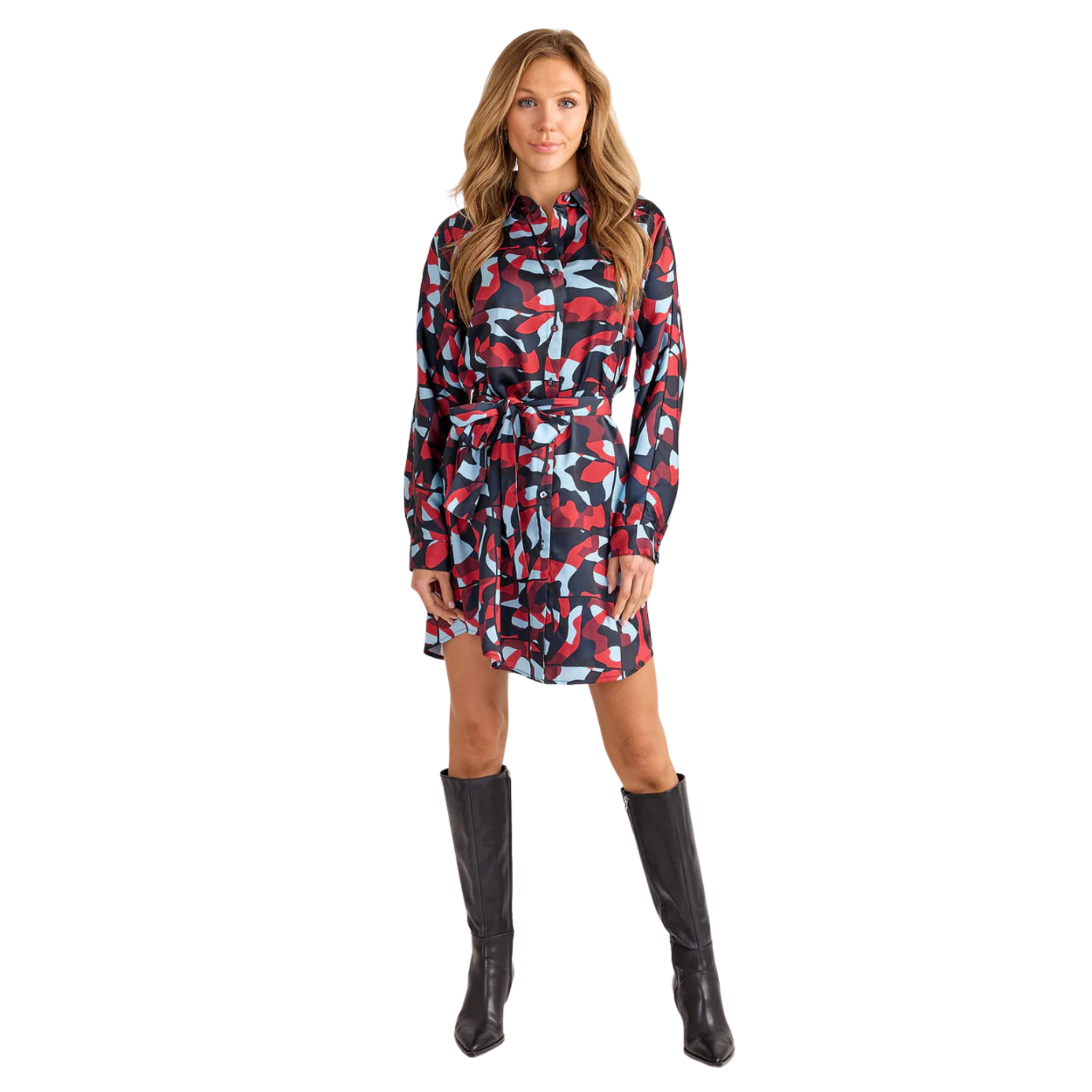 Margaret Dress in City Camo-Fairley Fancy