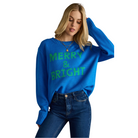 Merry & Bright Sweater in Royal Blue-Fairley Fancy