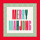Merry Mahjong Holiday Cocktail Napkins-Fairley Fancy