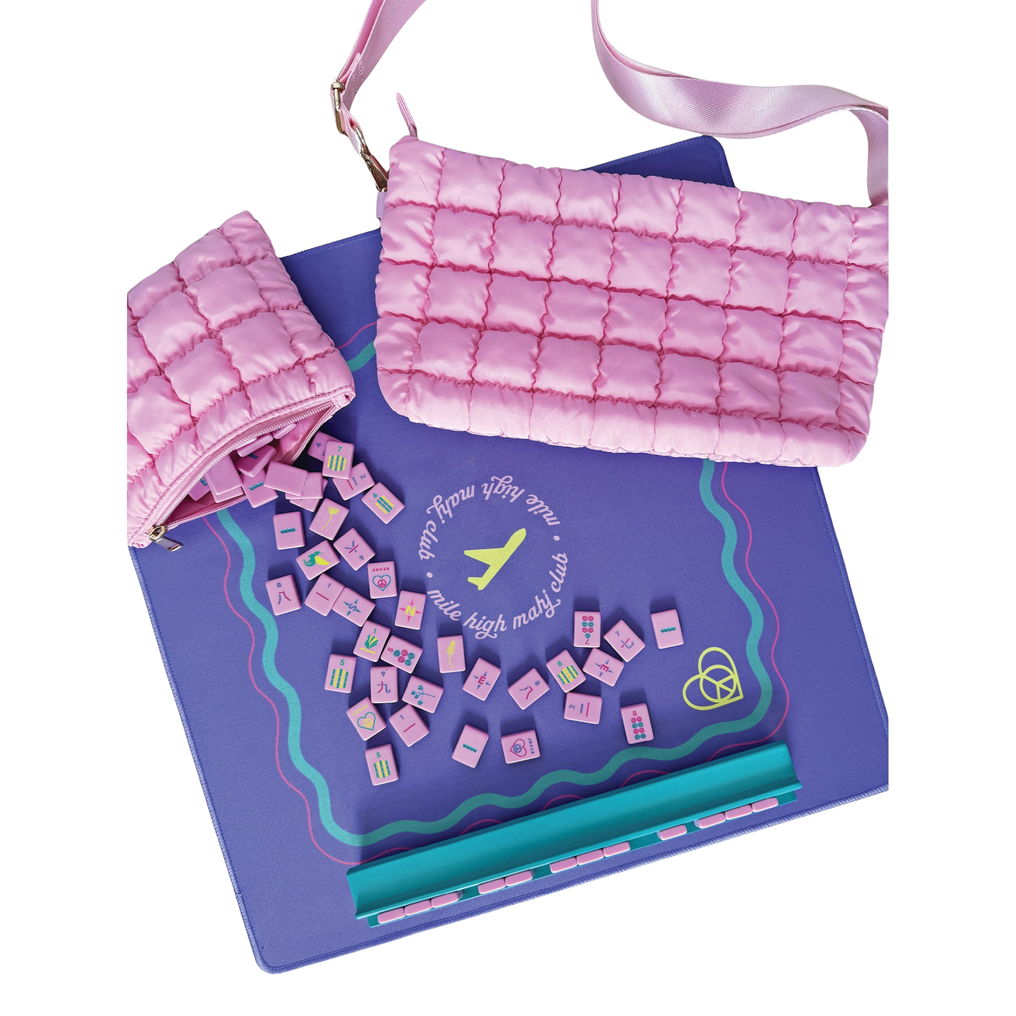 Mile High Mahj Travel Tiles in Pretty in Pink-Fairley Fancy