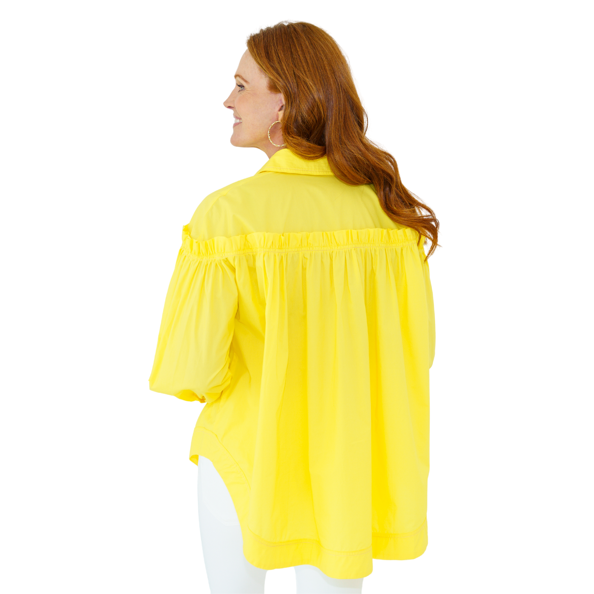 Miriam Top in Yellow-Fairley Fancy