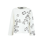 Monochrome Leopard Print Sweatshirt-Fairley Fancy