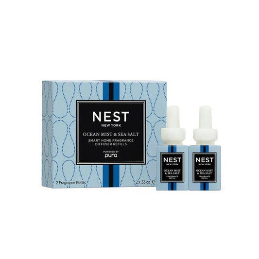 Ocean Mist & Sea Salt Refill Duo for NEST x Pura Smart Home Fragrance Diffuser - Smart Vials - Fairley Fancy