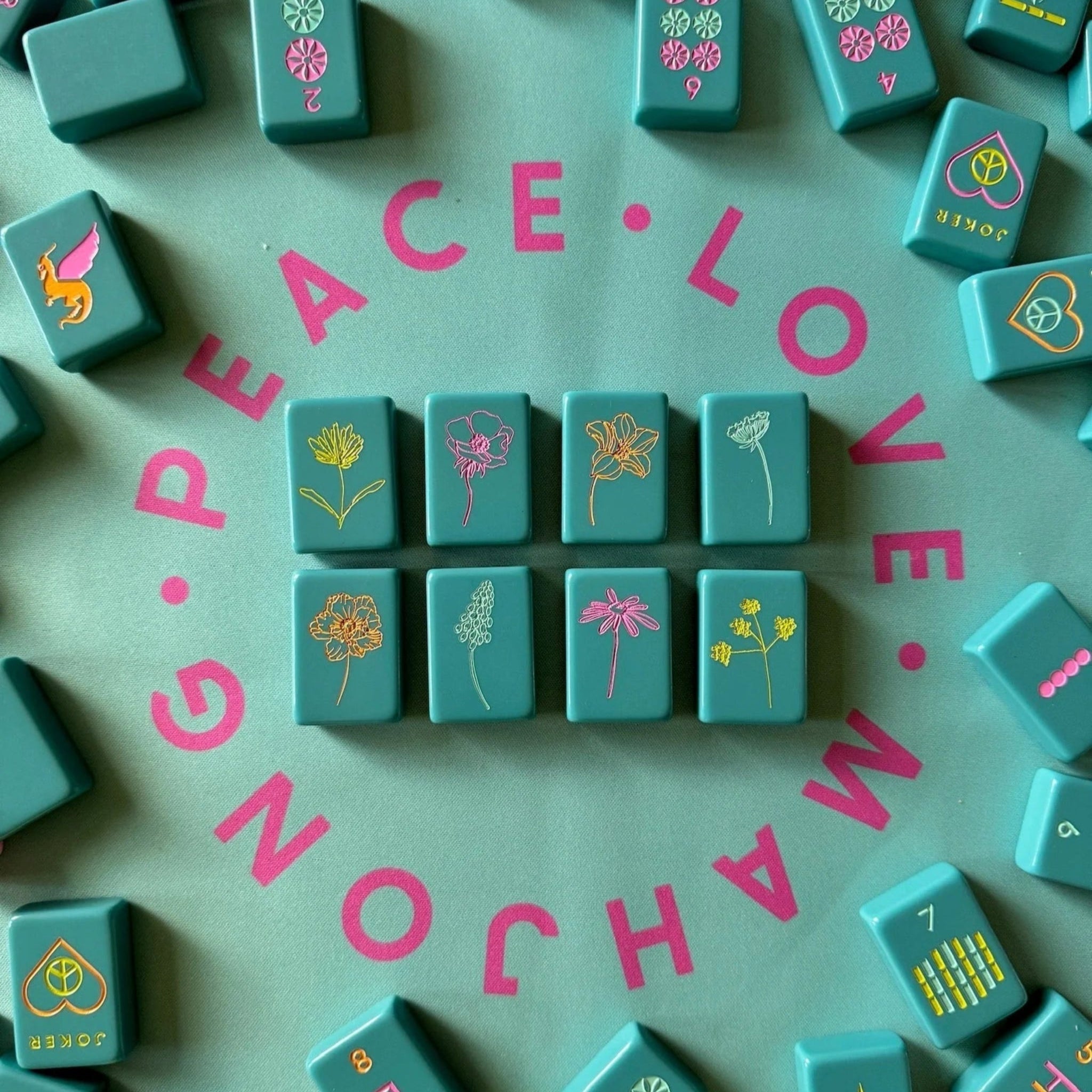 OG Totally Teal Tiles Mahjong Set-Fairley Fancy