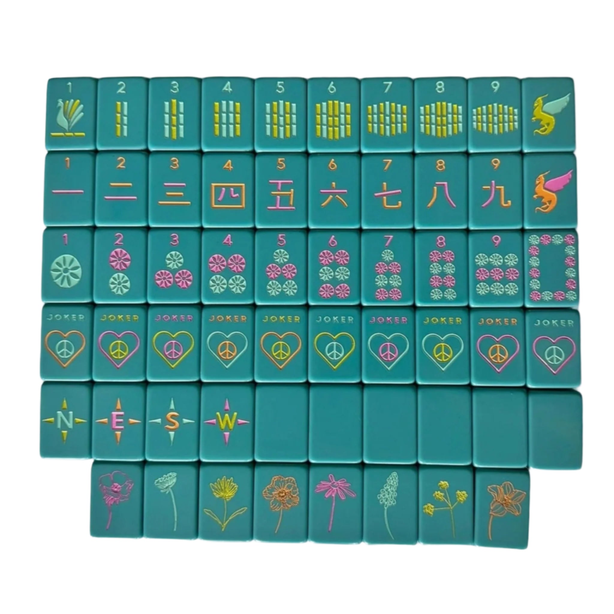 OG Totally Teal Tiles Mahjong Set-Fairley Fancy