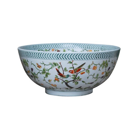 Porcelain Song Birds Bowl - Fairley Fancy
