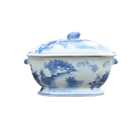 Blue And White Porcelain Tureen