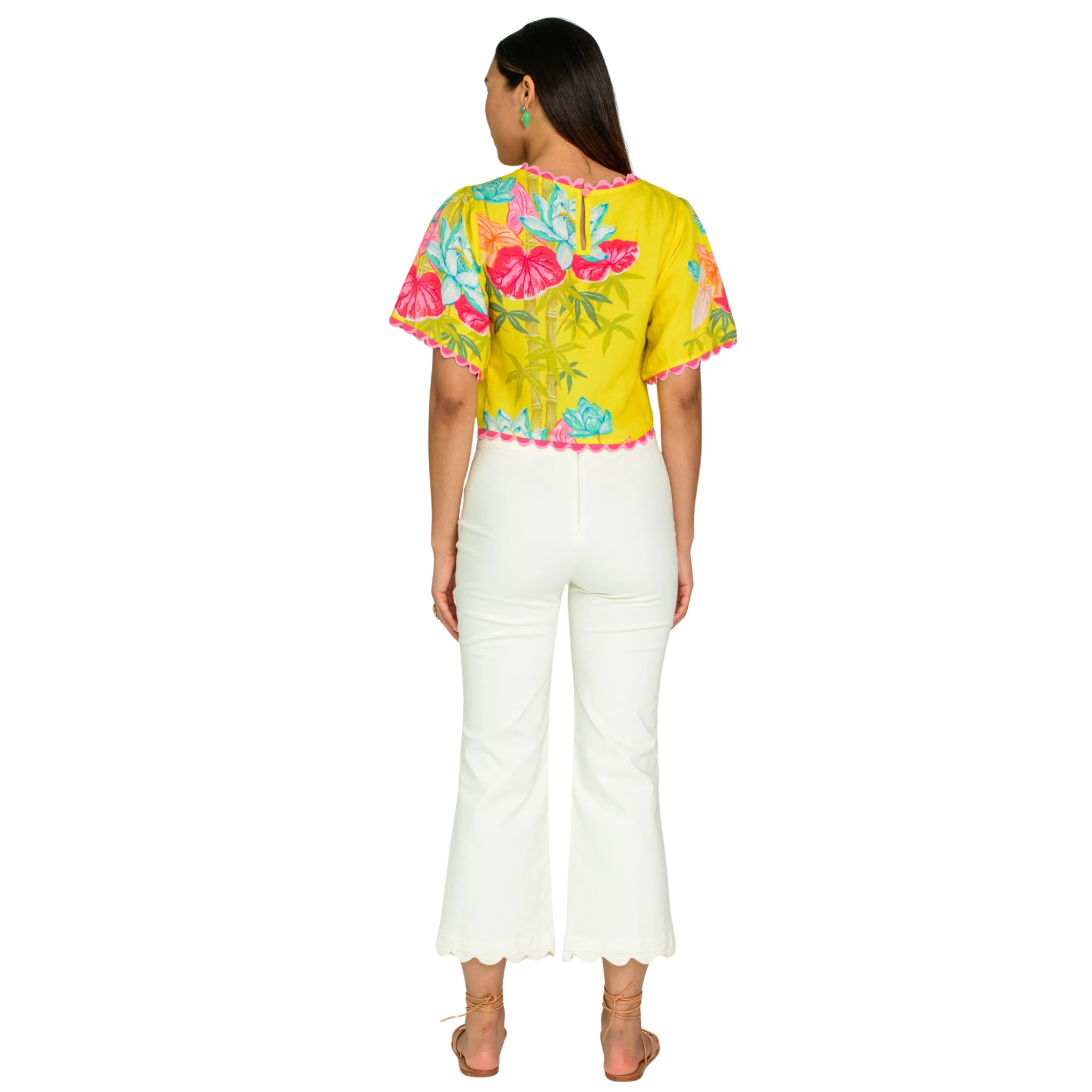Paloma Top in Tropical Bamboo-Fairley Fancy