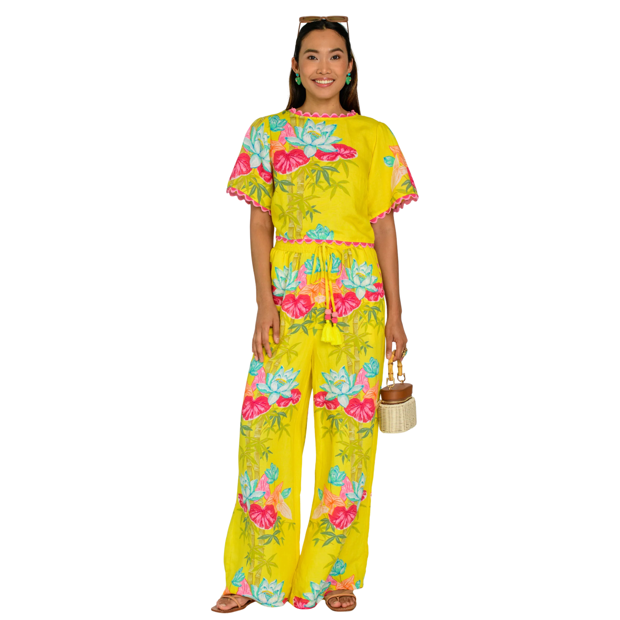 Paloma Top in Tropical Bamboo-Fairley Fancy