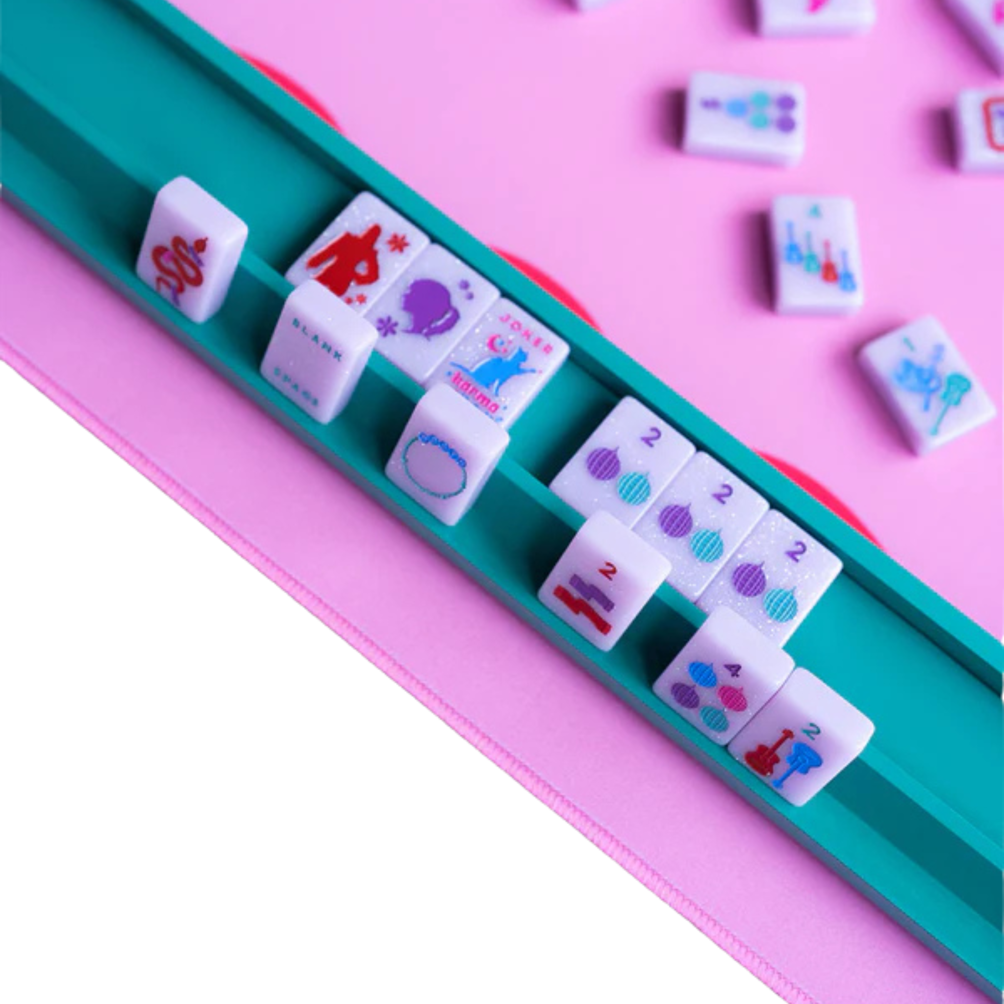 Peace Love Mahjong Racks & Pushers Set-Fairley Fancy