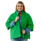Penny Puffer in Kelly Green-Fairley Fancy