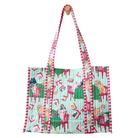 Petite Traveler Tote in Mah Jong Menagerie-Fairley Fancy