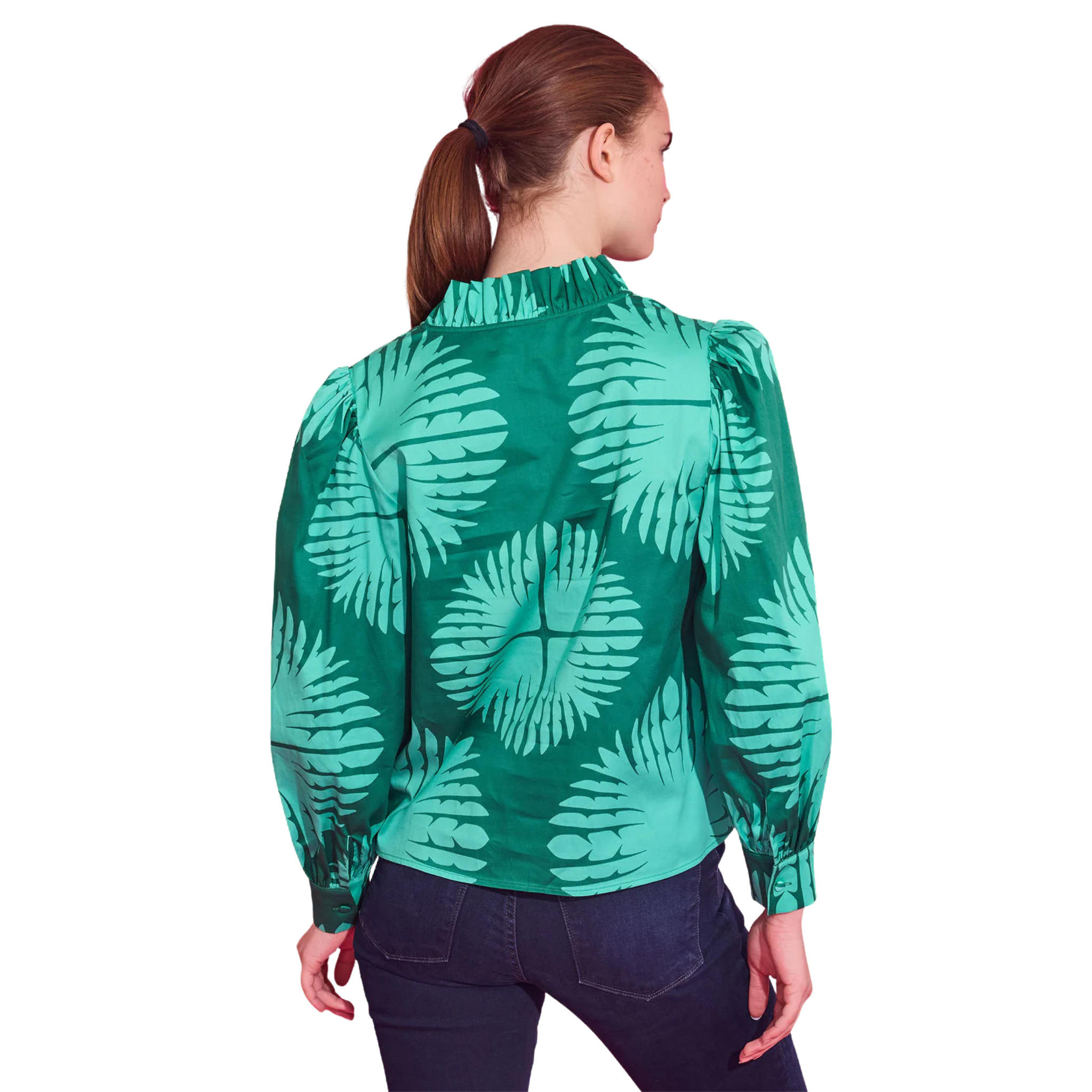 Phoebe Top in Palm Royale-Fairley Fancy