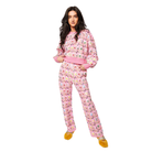 Pink Christmas Mahjong Tile Sweatshirt-Fairley Fancy