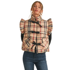 Plaid Puffer Vest - Fairley Fancy