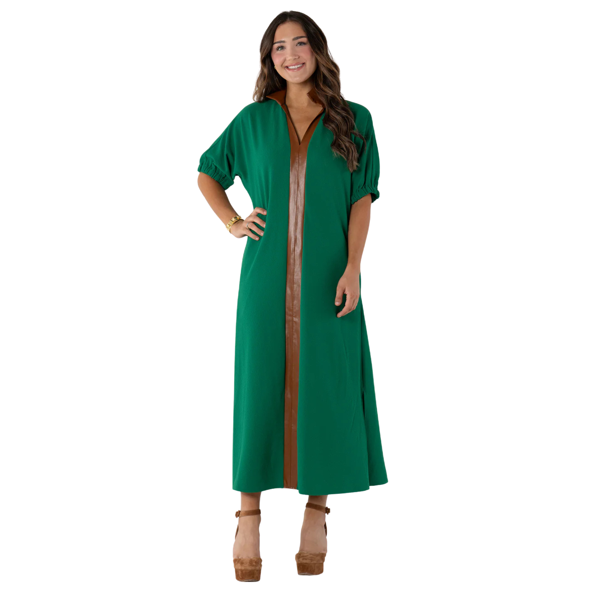Poppy Maxi in Green Jacket-Fairley Fancy