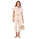 Poppy Pullover in Sandstone Cheetah-Fairley Fancy