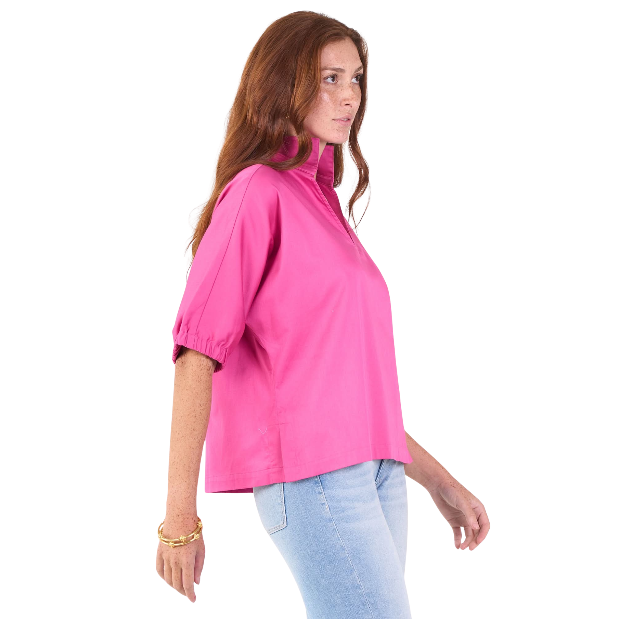 Poppy Top in Fuchsia Fedora-Fairley Fancy