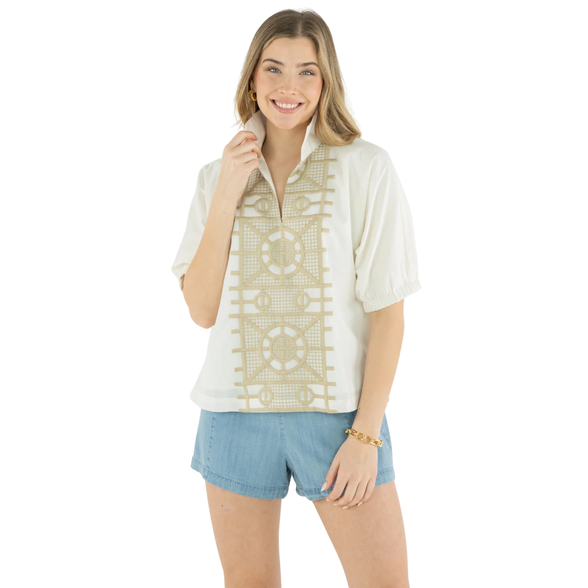 Poppy Top in Trellis-Fairley Fancy