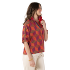 Poppy Top in Vintage Monogram-Fairley Fancy