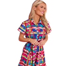 Rachel Dress in Circus Plaid - Fairley Fancy