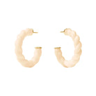 White hoops on a white background